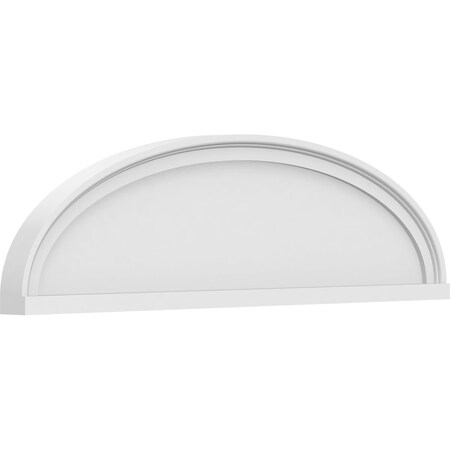 Ekena Millwork Elliptical Smooth Architectural Grade PVC Pediment, 36"W x 10"H x 2"P PEDPS036X100ELL00